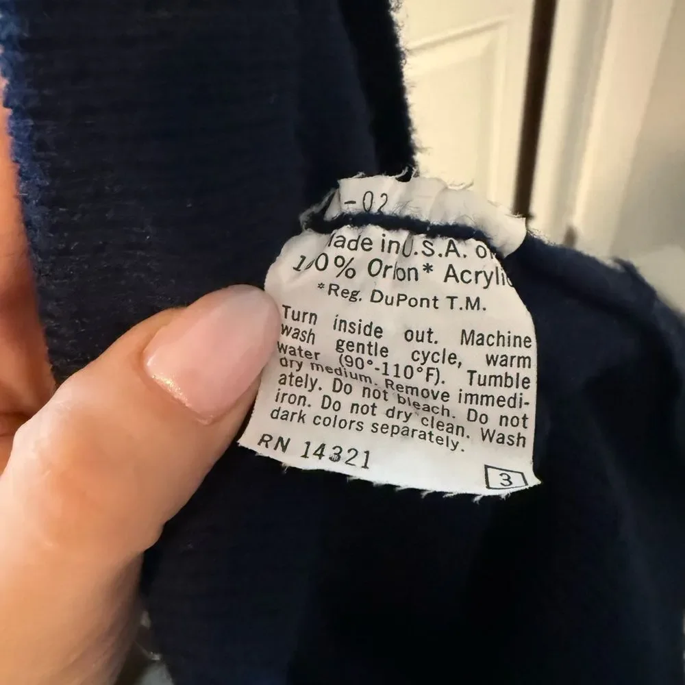 VINTAGE Christian Dior Monsieur V-neck sweater Navy